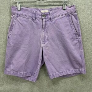 Duck Head O'Bryan Shorts Mens 30 Purple Pima Cotton Chino Casual Preppy Heritage